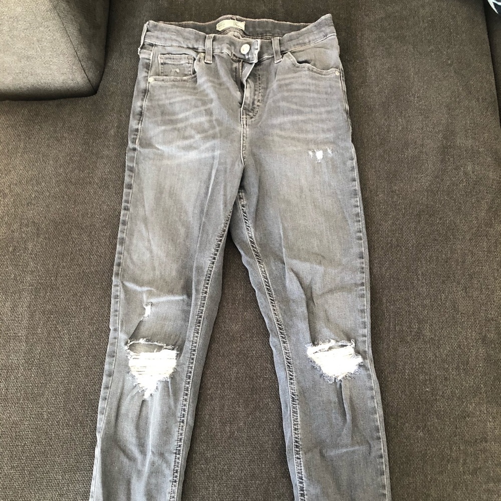 Top Shop Moto Jamie Skinny distressed Jeans